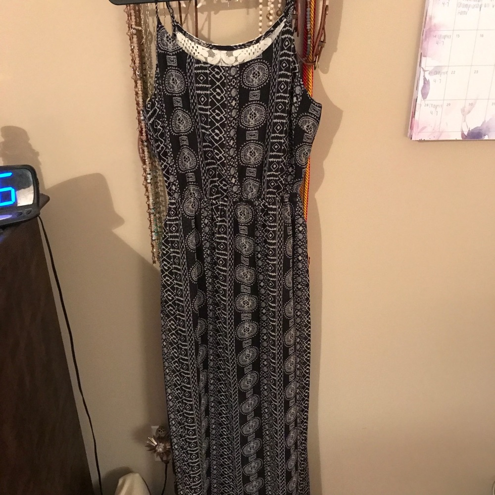 Black maxi dress